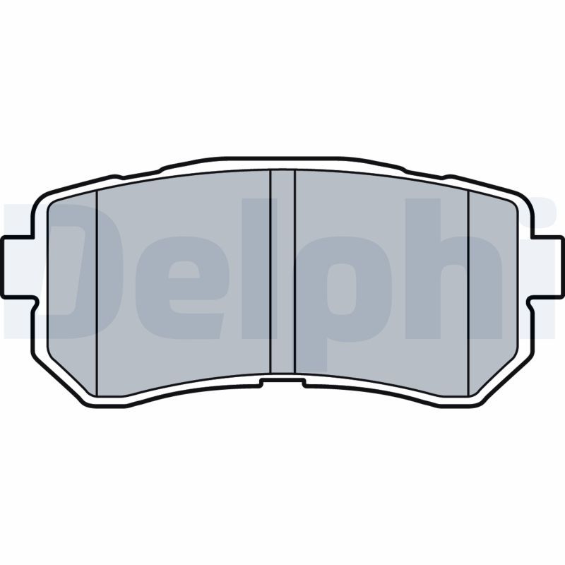 Brake Pad Set, disc brake DELPHI LP3521