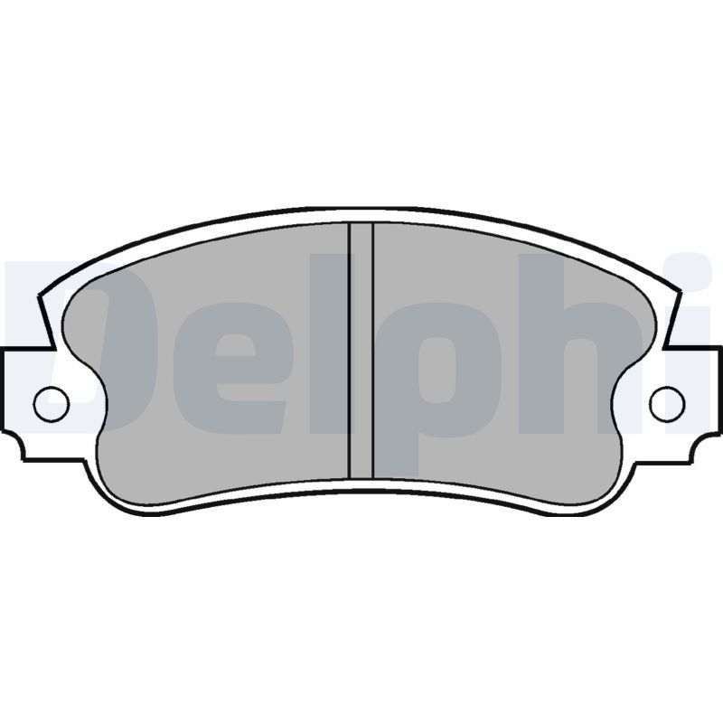 Brake Pad Set, disc brake DELPHI LP353