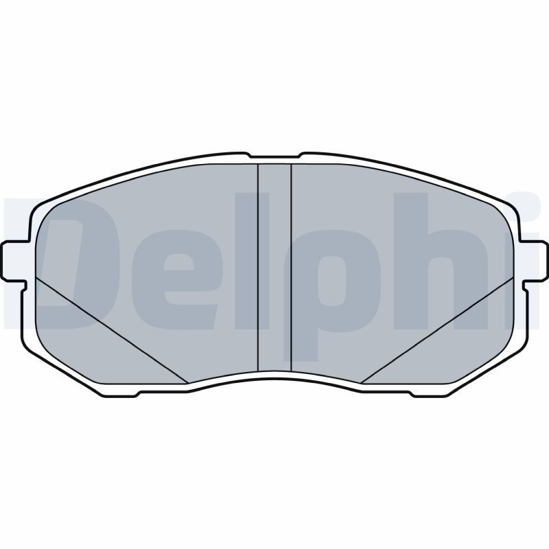 Brake Pad Set, disc brake DELPHI LP3538