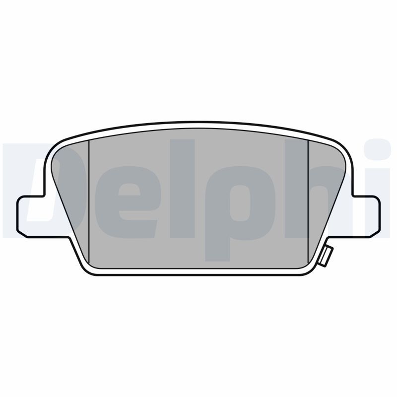 Brake Pad Set, disc brake DELPHI LP3554