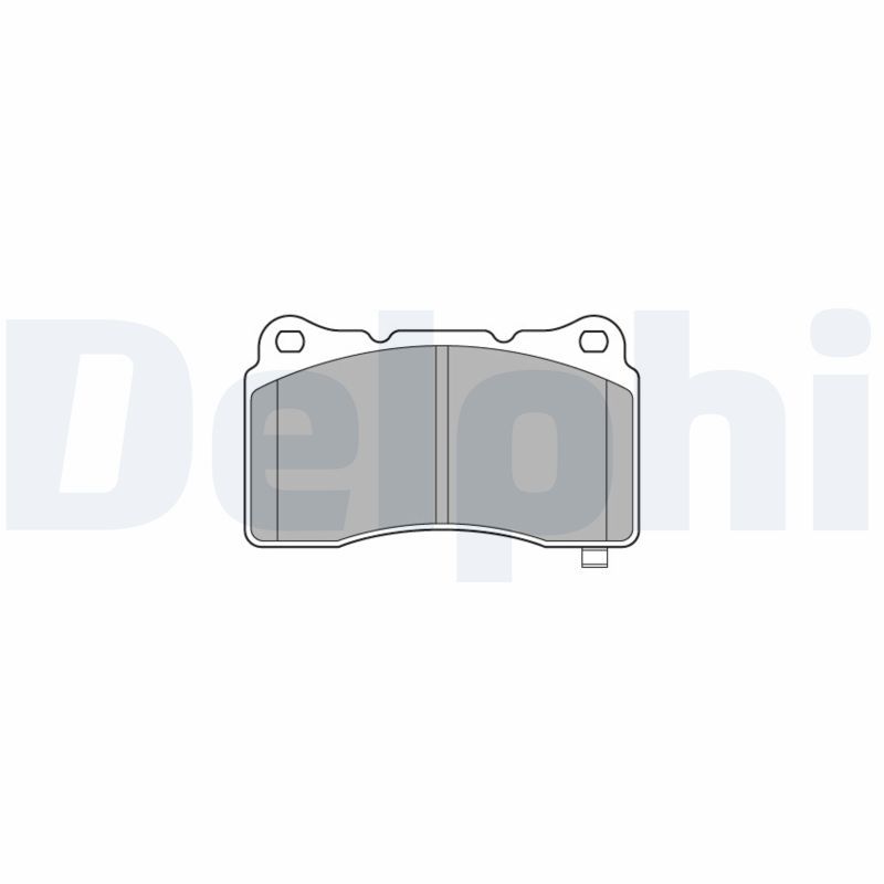 Комплект гальмівних накладок, дискове гальмо DELPHI LP3575