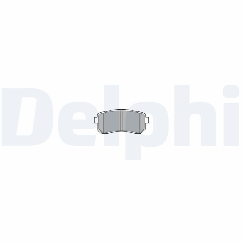 Stabdžių trinkelių rinkinys, diskinis stabdys DELPHI LP3576