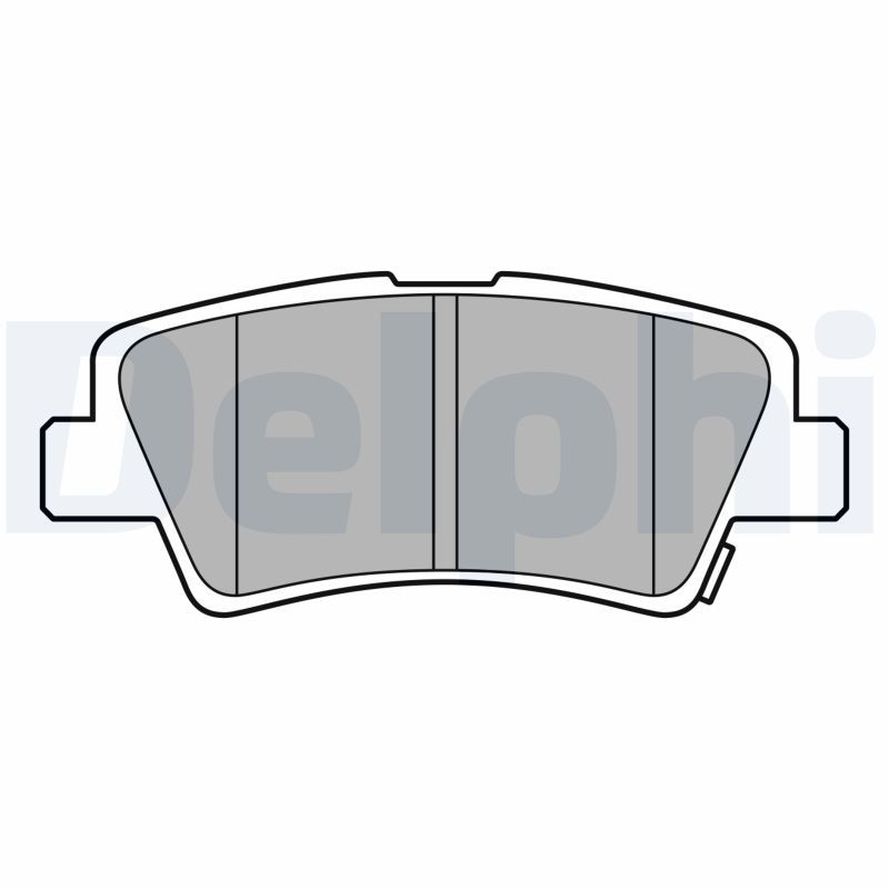 Brake Pad Set, disc brake DELPHI LP3587