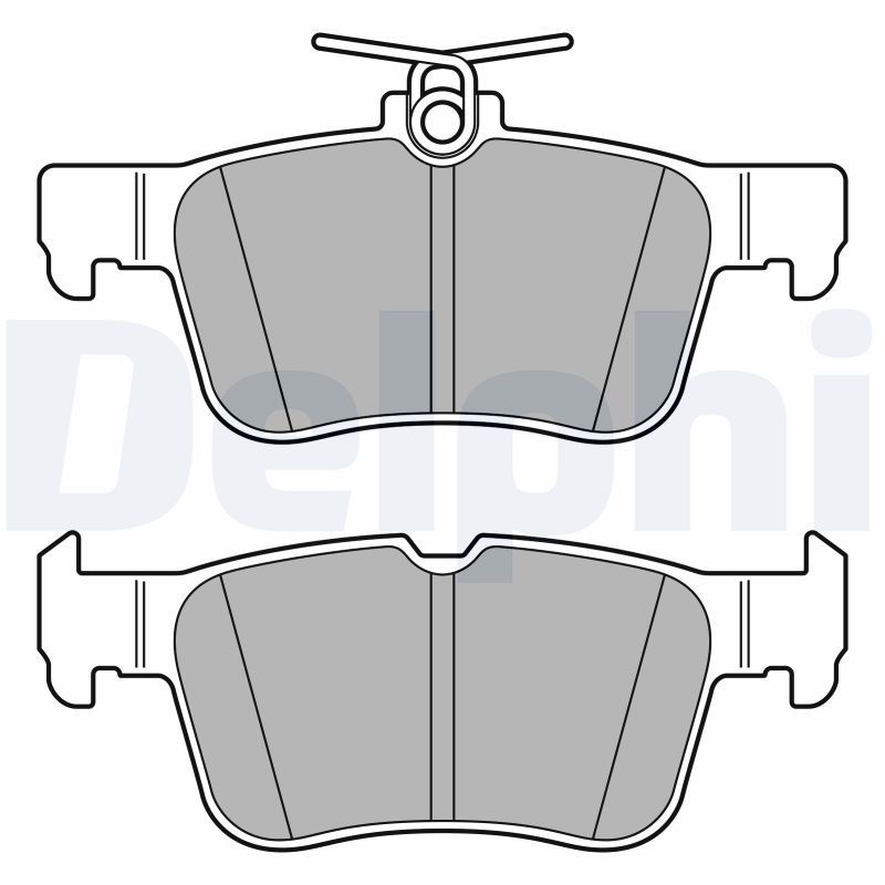 Brake Pad Set, disc brake DELPHI LP3590