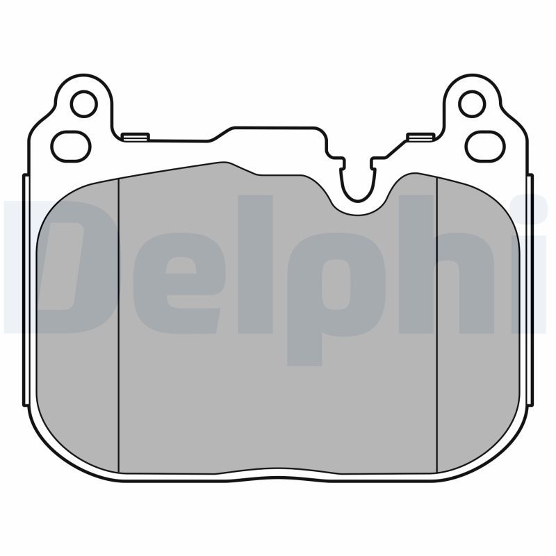 Brake Pad Set, disc brake DELPHI LP3597