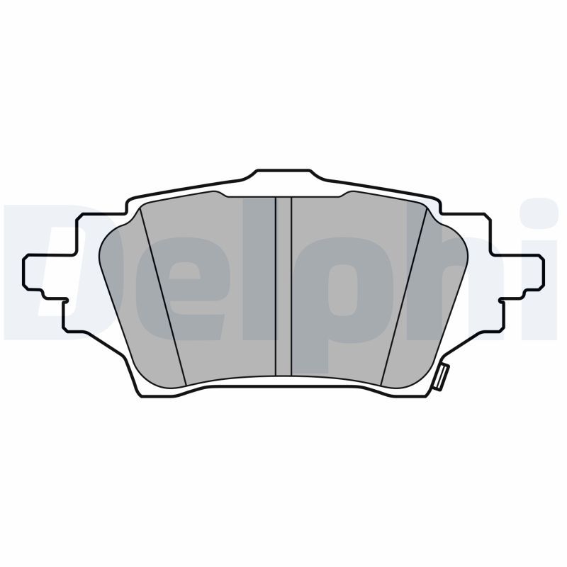 Brake Pad Set, disc brake DELPHI LP3608