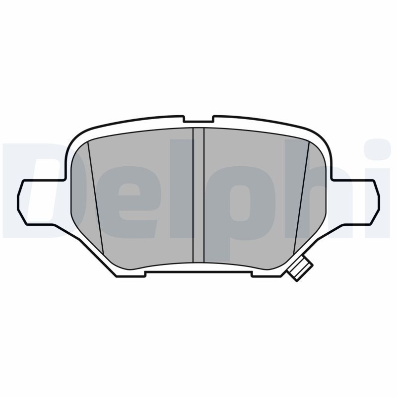 Brake Pad Set, disc brake DELPHI LP3611