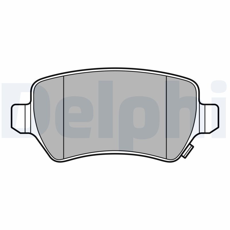 Brake Pad Set, disc brake DELPHI LP3615