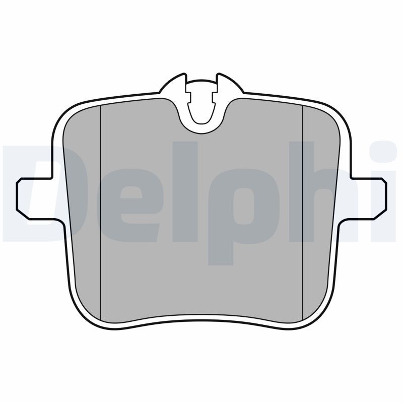 Brake Pad Set, disc brake DELPHI LP3617