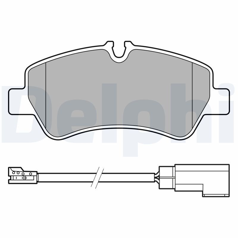 Brake Pad Set, disc brake DELPHI LP3619