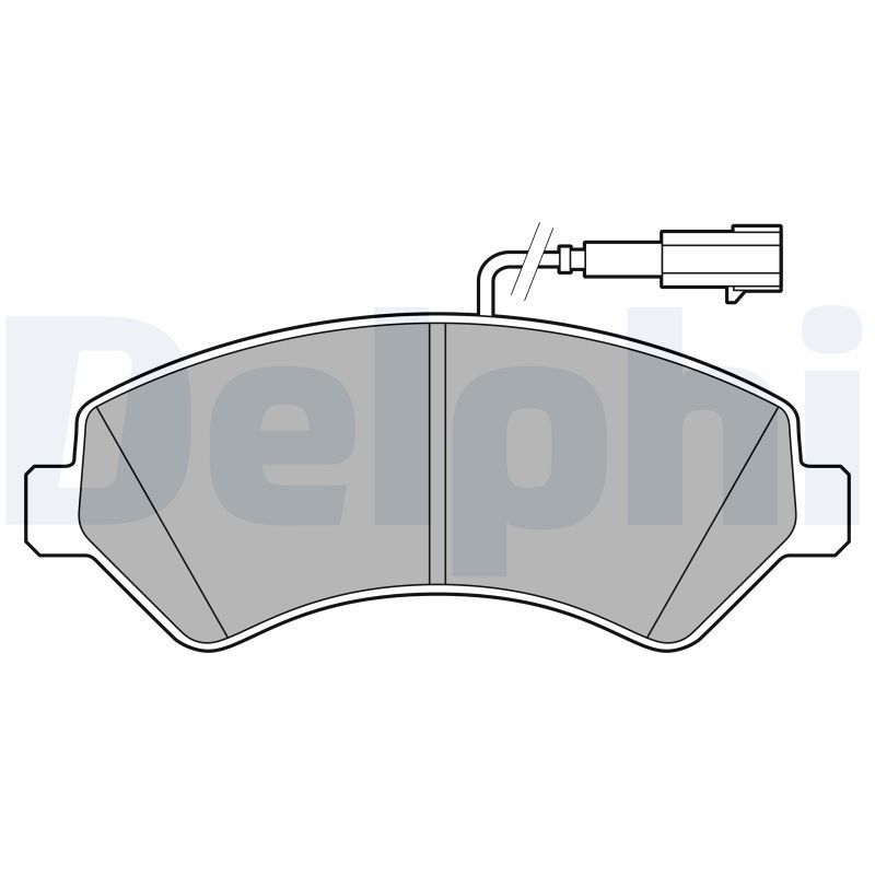 Brake Pad Set, disc brake DELPHI LP3623