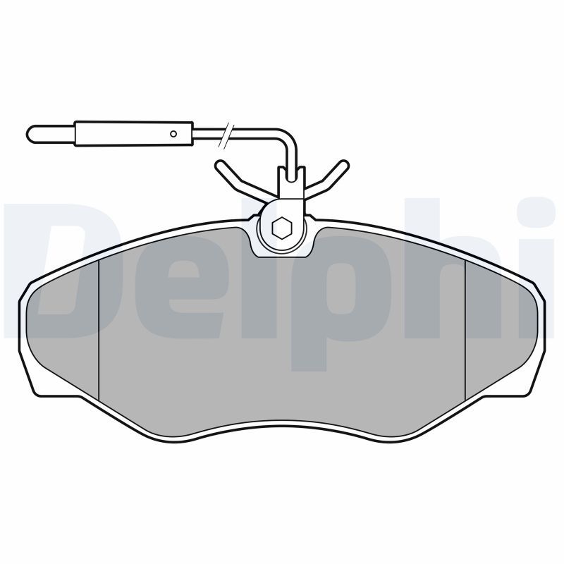 Brake Pad Set, disc brake DELPHI LP3624