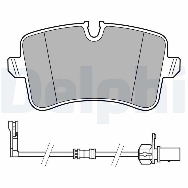 Brake Pad Set, disc brake DELPHI LP3625