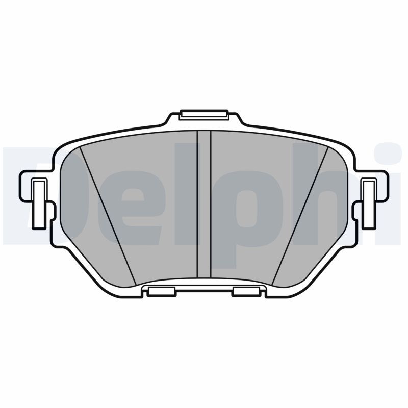 Brake Pad Set, disc brake DELPHI LP3636