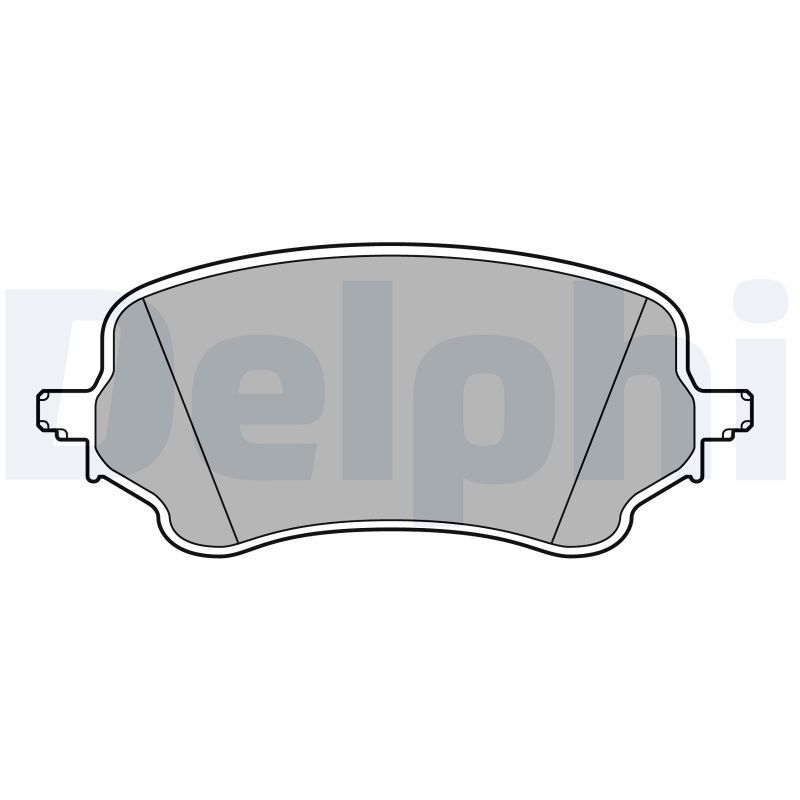 Brake Pad Set, disc brake DELPHI LP3648