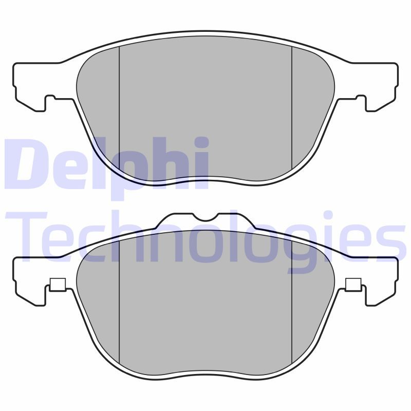 Brake Pad Set, disc brake DELPHI LP3650