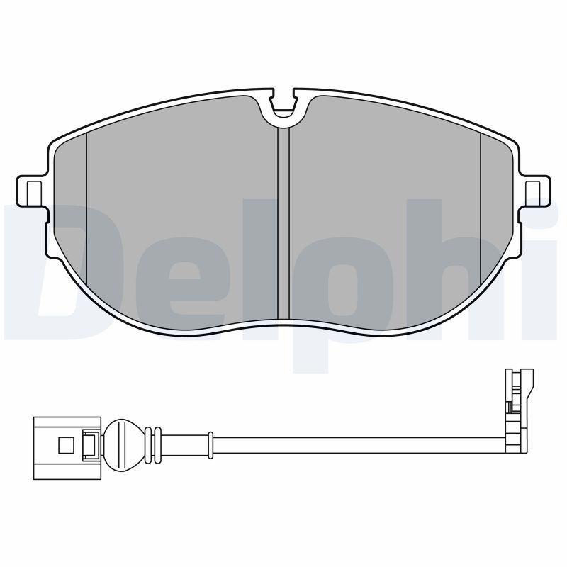 Brake Pad Set, disc brake DELPHI LP3652