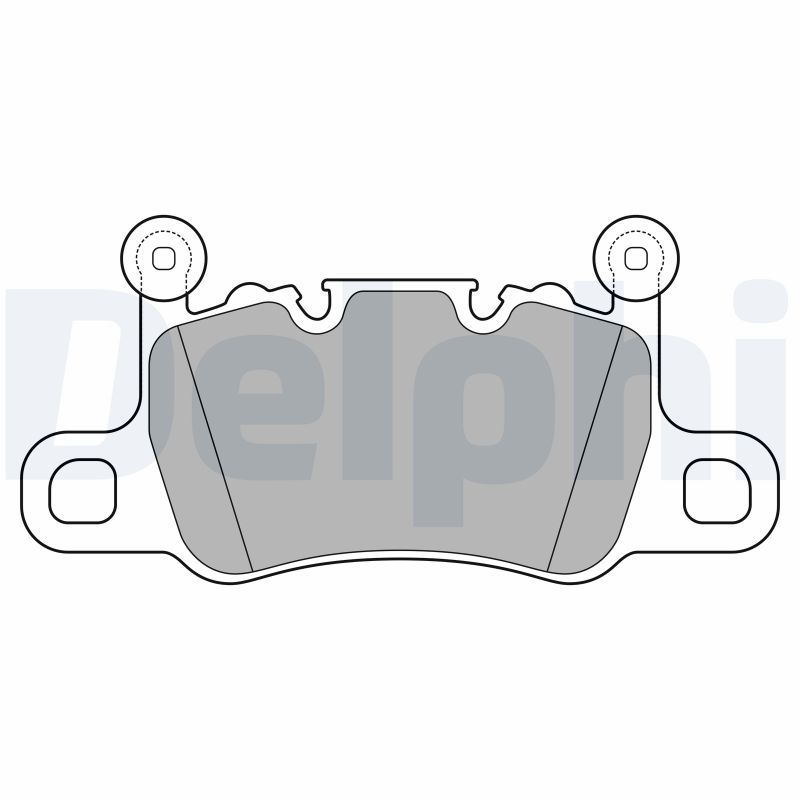 Brake Pad Set, disc brake DELPHI LP3655