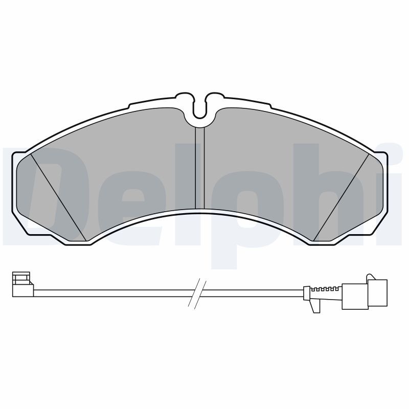 Brake Pad Set, disc brake DELPHI LP3658