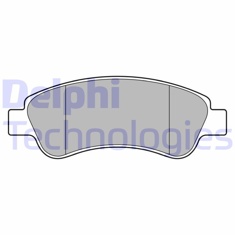 Brake Pad Set, disc brake DELPHI LP3660