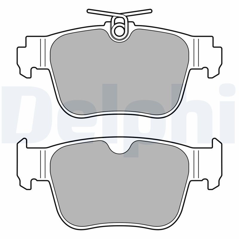 Brake Pad Set, disc brake DELPHI LP3669