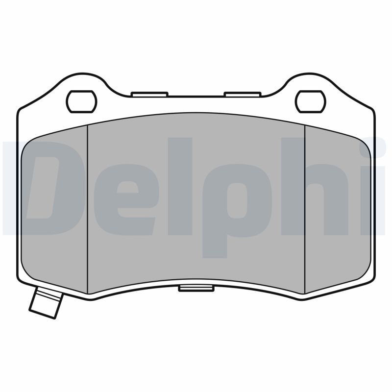 Brake Pad Set, disc brake DELPHI LP3676