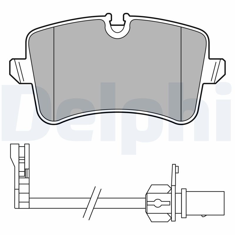 Brake Pad Set, disc brake DELPHI LP3681