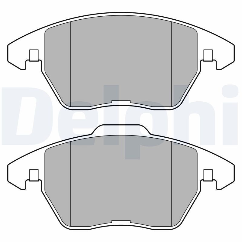 Brake Pad Set, disc brake DELPHI LP3684