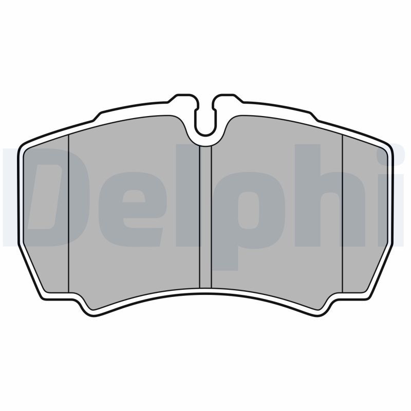 Brake Pad Set, disc brake DELPHI LP3686