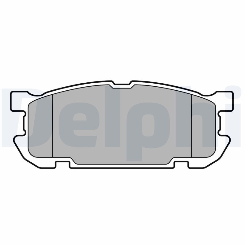 Brake Pad Set, disc brake DELPHI LP3690