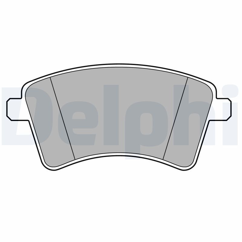 Brake Pad Set, disc brake DELPHI LP3715