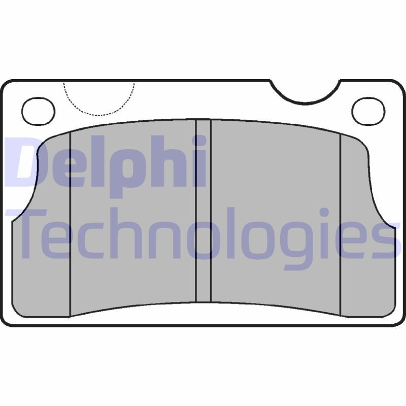 Brake Pad Set, disc brake DELPHI LP39