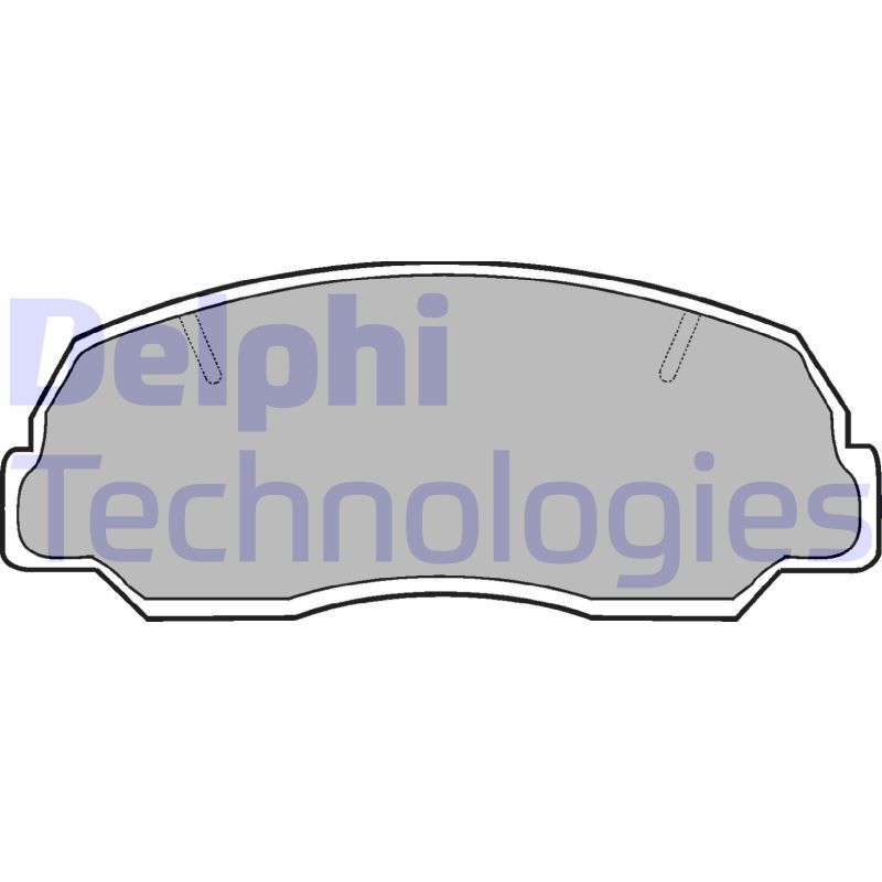 Brake Pad Set, disc brake DELPHI LP400