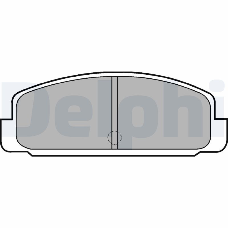 Brake Pad Set, disc brake DELPHI LP401