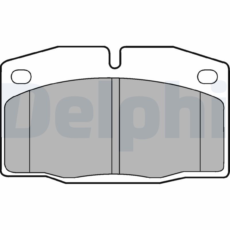 Brake Pad Set, disc brake DELPHI LP415