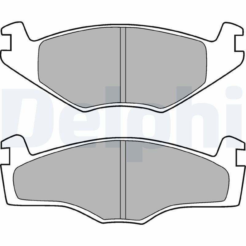 Brake Pad Set, disc brake DELPHI LP420