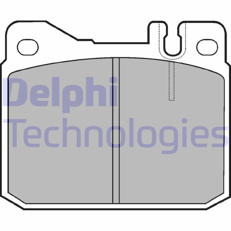 Комплект гальмівних накладок, дискове гальмо DELPHI LP427