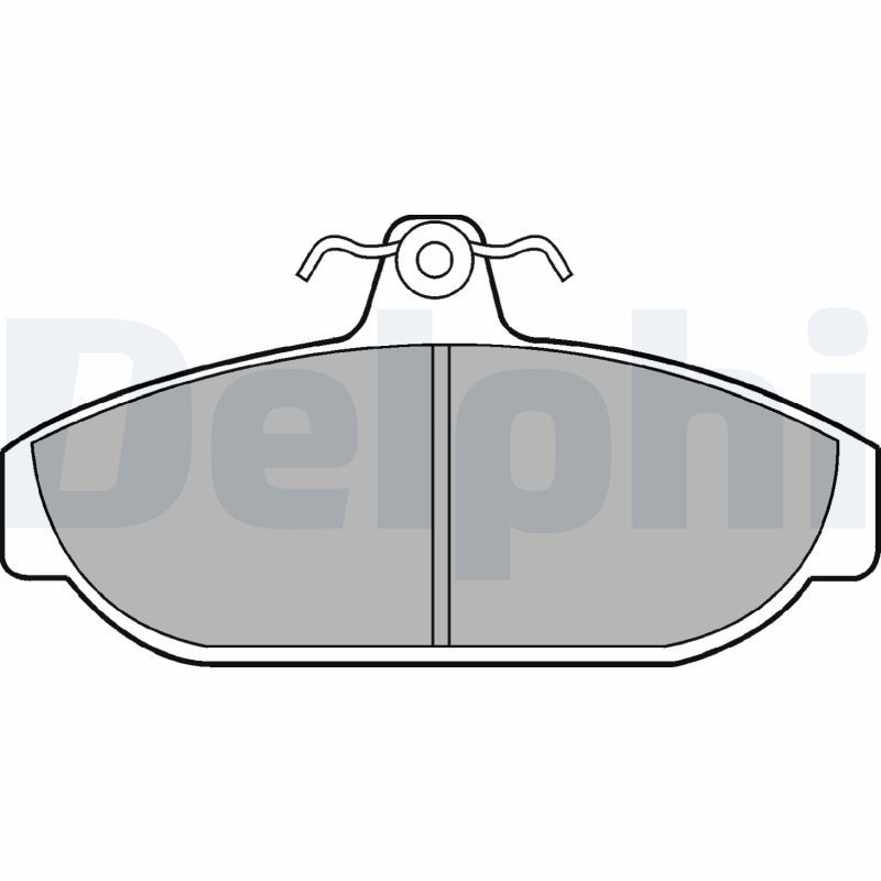 Brake Pad Set, disc brake DELPHI LP437