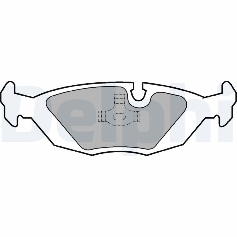 Brake Pad Set, disc brake DELPHI LP442