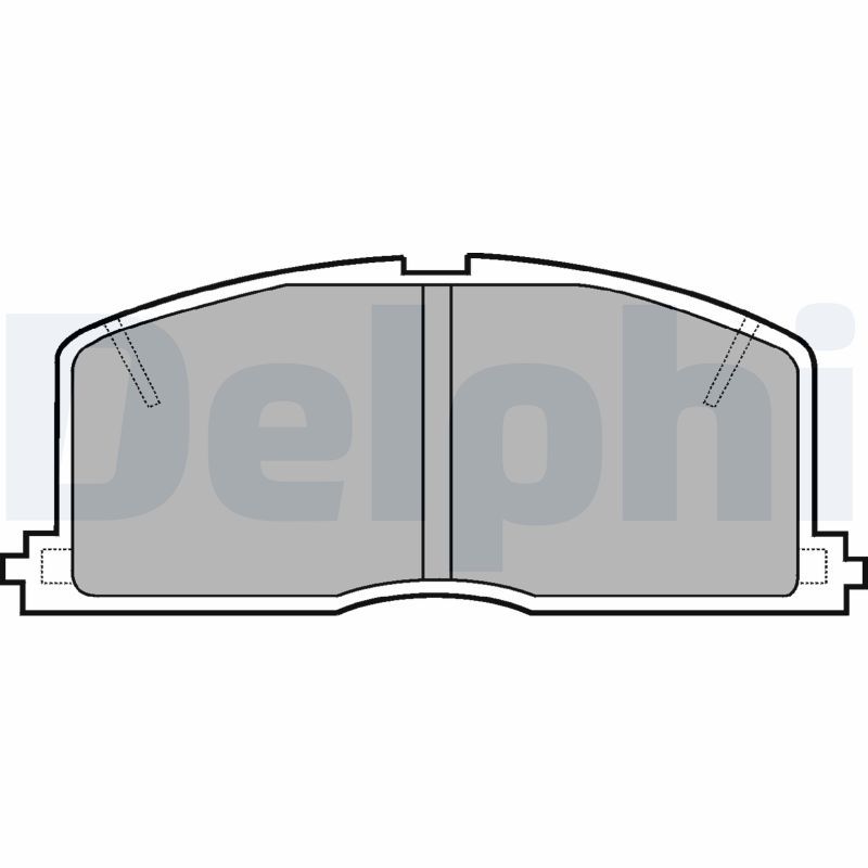 Brake Pad Set, disc brake DELPHI LP460