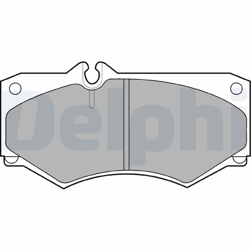 Brake Pad Set, disc brake DELPHI LP468