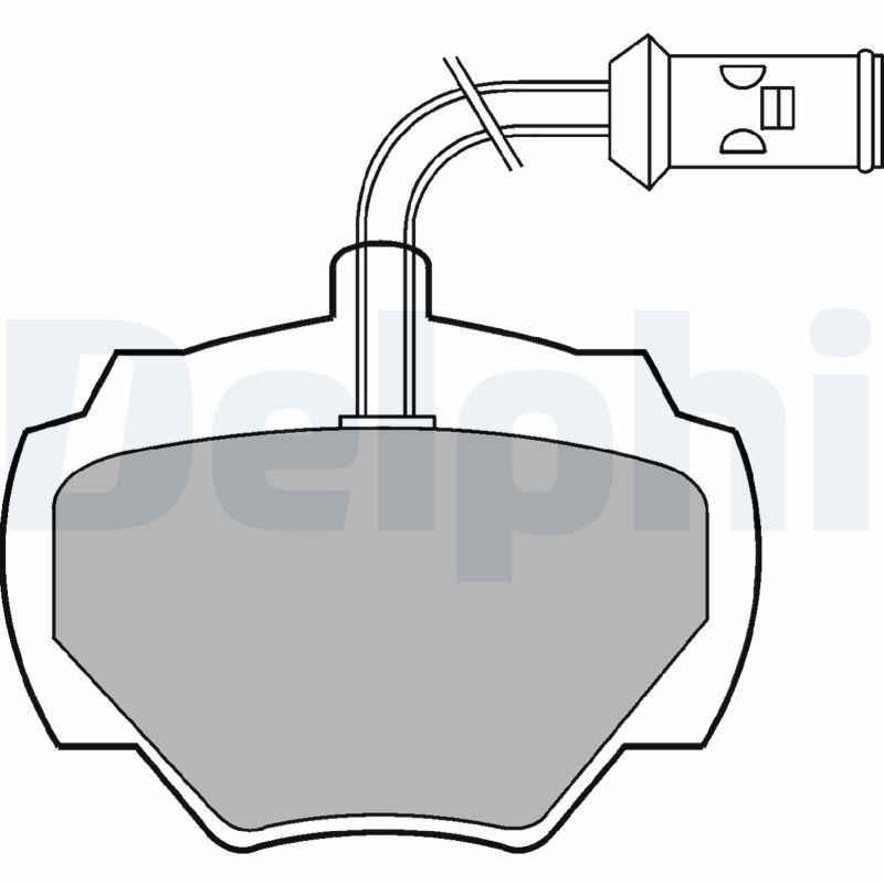 Brake Pad Set, disc brake DELPHI LP475