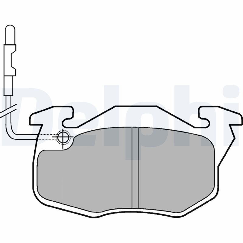 Brake Pad Set, disc brake DELPHI LP490