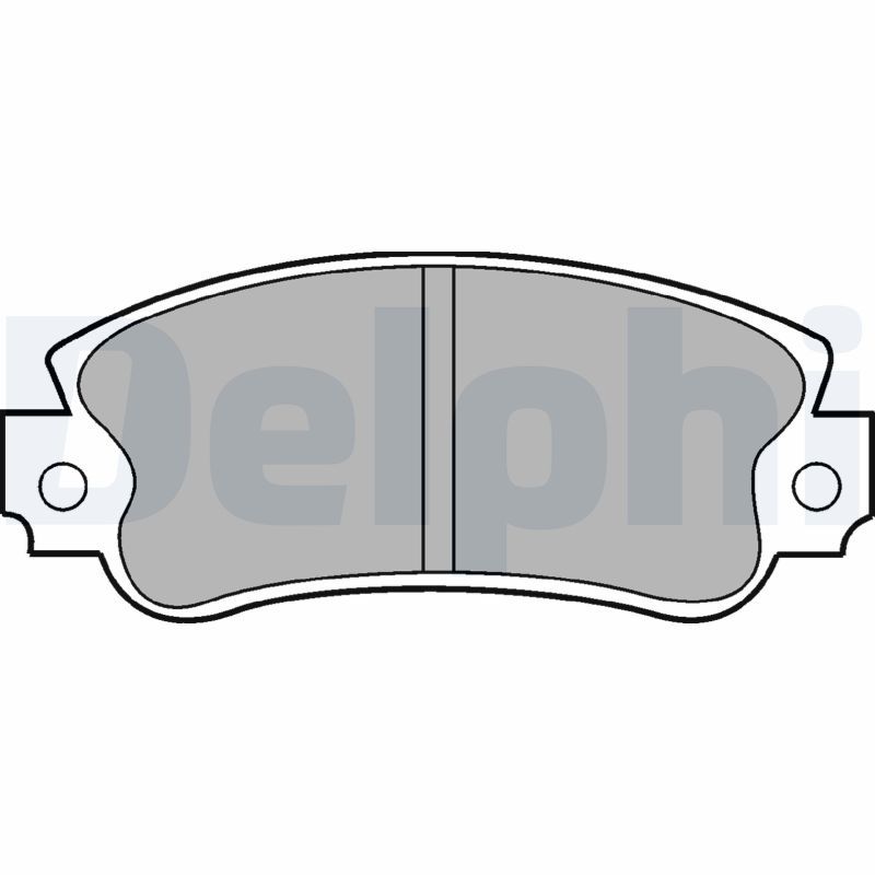 Brake Pad Set, disc brake DELPHI LP509