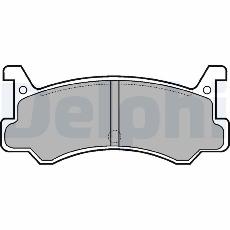 Brake Pad Set, disc brake DELPHI LP521