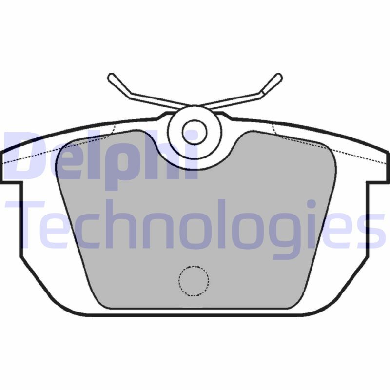 Brake Pad Set, disc brake DELPHI LP522