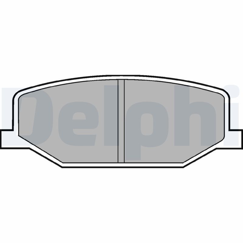 Brake Pad Set, disc brake DELPHI LP527