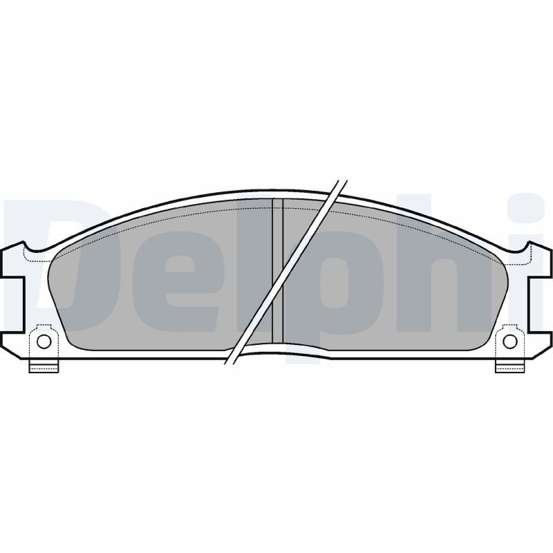 Brake Pad Set, disc brake DELPHI LP543