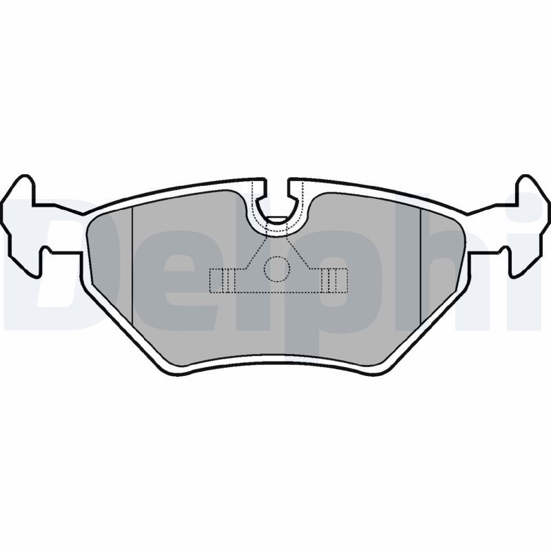 Brake Pad Set, disc brake DELPHI LP555