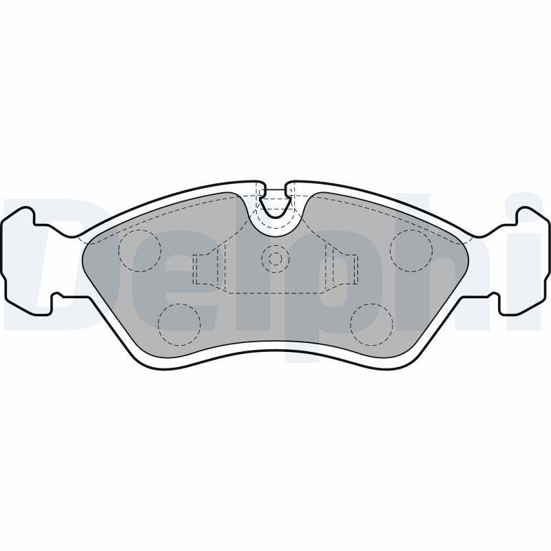 Brake Pad Set, disc brake DELPHI LP585